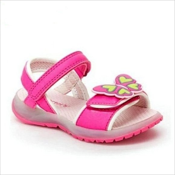 NWT CARTER'S Light Up Butterfly Sandals - Picture 2 of 5